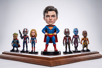 do 3d bobblehead 3d bjd character toy model action figure miniature 3d printing
