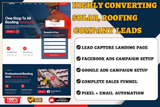generate construction roofing carpentry solar renewable energy leads website