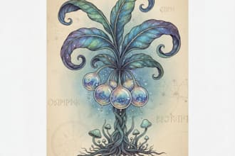 create botanical illustration art for you