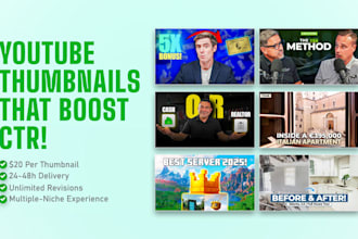 design high CTR youtube thumbnails