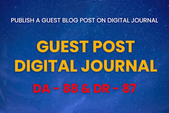do press release on digitaljournal, publish article, PR on digital journal
