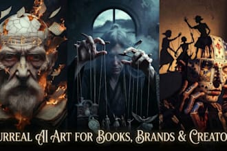 create dark fantasy and emotional surrealism ai art for brands