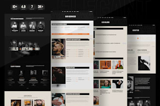 build a salon, hair extension or barber wordpress website