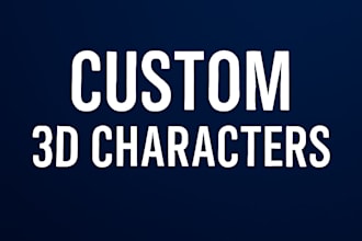 create custom 3d characters for games or animation