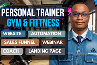 build high converting coach fitness personal training landing page sales funnel