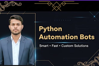 create custom python automation or web scraping bot