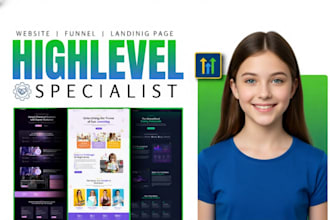 build a high converting gohighlevel funnel, website, or landing page