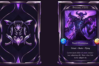 unique playing card design for poker tarot or board game