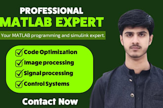 do your matlab programming, simulink, control system and gui projects