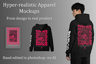 create hyperrealistic mockups for streetwear brands