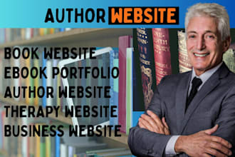 design author website, business website, therapy website, author portfolio