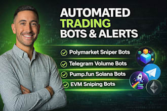 build polymarket bot, telegram bot, spx trading volume bot, algo trading bot