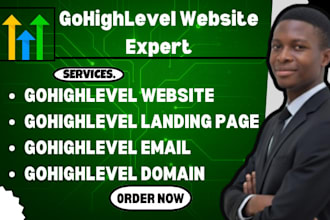 gohighlevel website design, setup ghl domain, create ghl email campaign