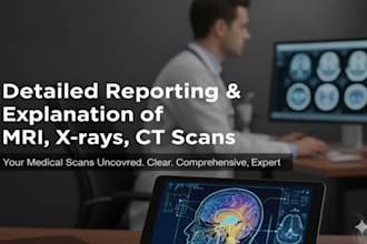 detailed reporting and explanation of mri, xrays, ct scans