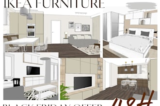 design your room with ikea furniture in 48h