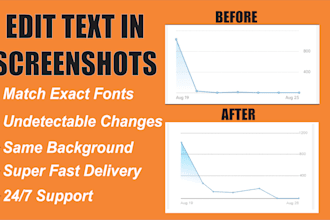 edit text in images and screenshots professionally