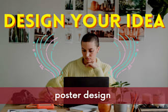 design custom poster or a3 ready for print