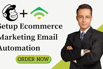 setup high converting ecommerce marketing email automation on klaviyo mailchimp
