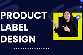 design custom product label editable cosmetic or food labels