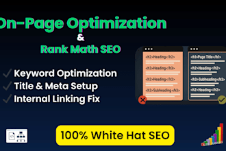 do rank math on page seo and optimize schema markup and internal linking