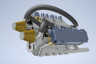 create 3d engineering cad models and technical drawings