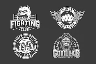 make a high quality martial art or boxing logo