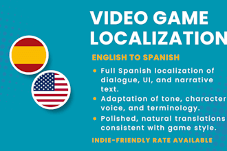 localize your game into castilian spanish