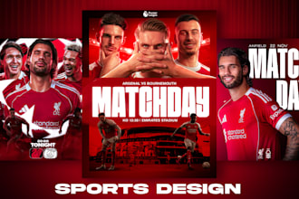 design sports or event poster flyer for you