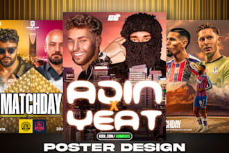 design sports, fight, or event poster flyer for promotion