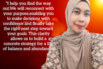 offer logical life coaching with deep spiritual perspective
