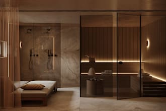 restage sauna room,modern bathroom interior,cozy massage room,steam room design