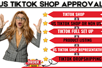 create USA tiktok shop setup tiktok shop USA business tiktok shop representative