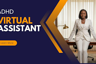 be your adhd virtual assistant, body double and accountability partner