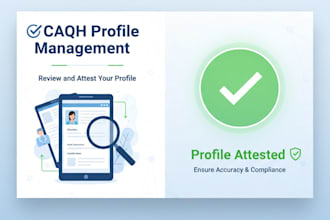 do complete caqh profile and caqh management