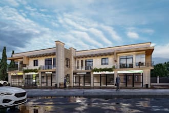 redesign 3d mixed used building,multi floor plan building,landscape design,urban