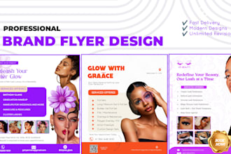 design a professional brand flyer for your business