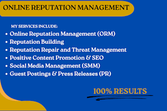 do online reputation management, positive reputation build, ORM