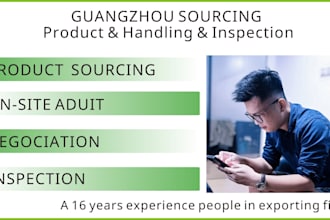 handling the product sourcing and inspection at guangdong