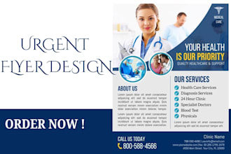 design urgent one pager, canva flyer, one sheet media kit, capability statatemet