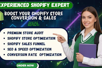 audit and design cro shopify store, add winning products, product reviews