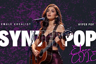 create a catchy synth pop or hyperpop instrumental with full production