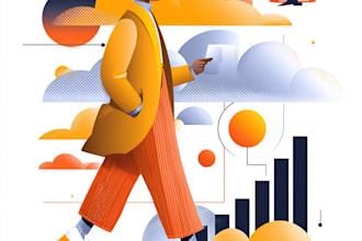 draw vectorised, modern, flat illustrations for you