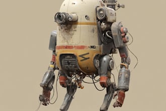 design spectacular robots, cyborgs and mechs