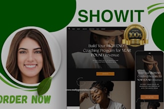 build customize showit  and showit template redesign or showit website design