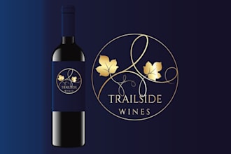 design unique wine label logo