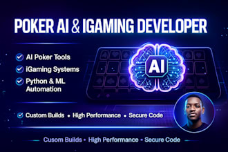 build advanced poker analytics tools, gto training models, and python automation