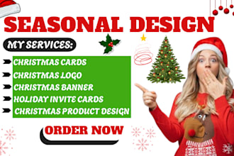 design stunning and high quality holiday and seasonal graphics
