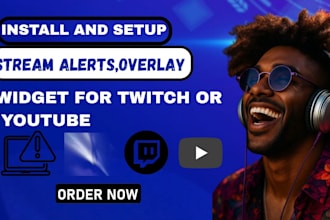 install and setup stream alerts, overlay and widget for your stream