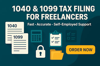 file 1040 and 1099 US tax return for freelancers and self employed