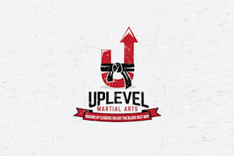 design artwork splendid logo for up level martial arts